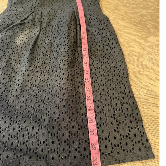 Serena Kay Black Eyelet Cap Sleeve Mini Dress - Picture 4 of 6
